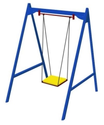 Детские качели Ветерок-1 CКИ 009-С для уличной площадки, фото 1 Детские качели Ветерок-1 CКИ 009-С для уличной площадки, фото 1
