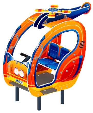 Вертолет (оранжевый) - Беседка мини - МФ 10.03.03-01, фото 4