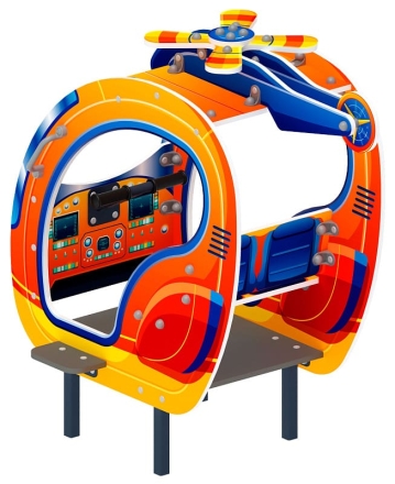 Вертолет (оранжевый) - Беседка мини - МФ 10.03.03-01, фото 3