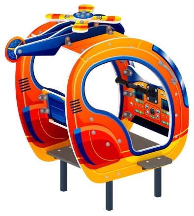 Вертолет (оранжевый) - Беседка мини - МФ 10.03.03-01, фото 2