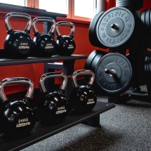 Диск для штанги каучуковый, черный, PROFI-FIT D-51,  5 кг