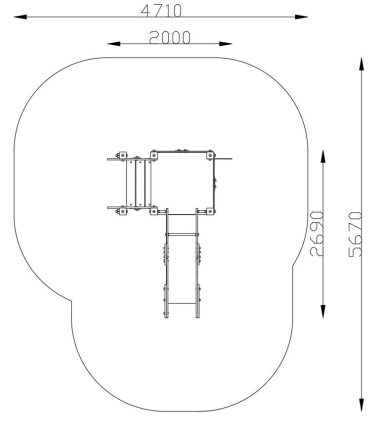 Игровой комплекс 070279.21 для детей 2-4 года для уличной площадки, фото 2