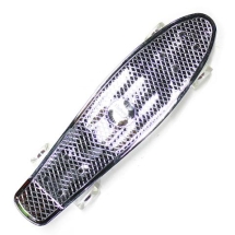 Пластиковый скейтборд-круизер Hubster Cruiser 22&quot; Metallic Silver