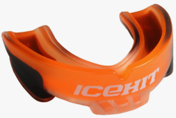 Капа боксерская FLAMMA Ice Hit orange с футляром Детская 12+