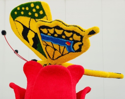 Топиари композиция Бабочка на тюльпане - газон Eco, фото 2