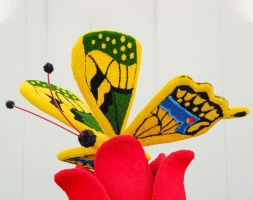 Топиари композиция Бабочка на тюльпане - газон Eco, фото 4