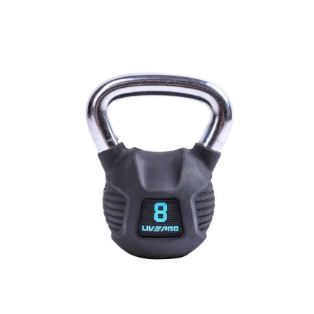 Обрезиненная гиря LIVEPRO Premium Rubber, вес: 16 кг , фото 1