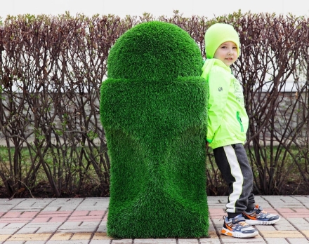 Топиари ваза с шаром - газон Eco Green, фото 3