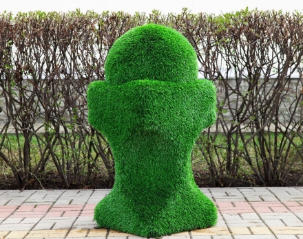 Топиари ваза с шаром - газон Eco Green, фото 1