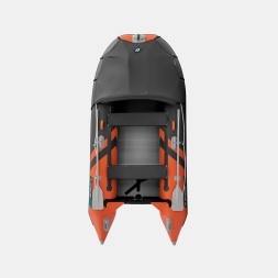 Gladiator C 330 AL ACTIVE Оранжево-темносерый моторная лодка ПВХ Алюминиевый пайол, фото 4
