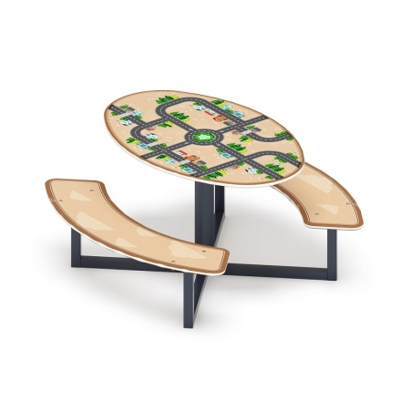 Столик детский круглый (Город) - МФ 31.01.02-01 - Игра, фото 3