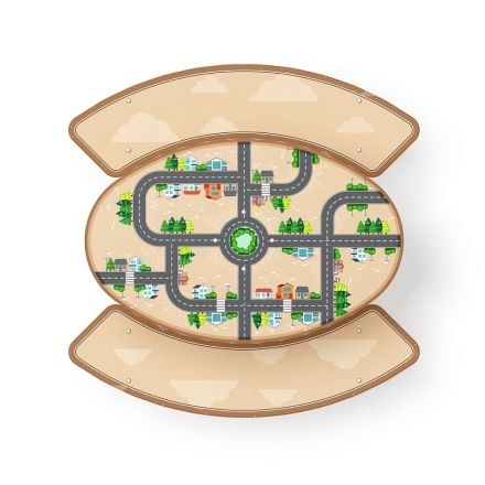 Столик детский круглый (Город) - МФ 31.01.02-01 - Игра, фото 2