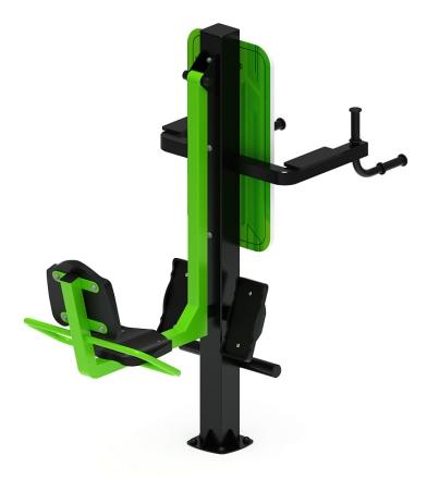 Жим ногами+Брусья (зеленый) - Уличный тренажер - СТ 023-12, фото 4