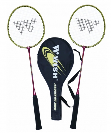 Набор для бадминтона Alumtec 550, 2 ракетки, красный, фото 1
