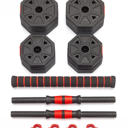 Гантели гексагональные разборные с грифом, 10 кг (2 шт. х 5 кг.), фото 3
