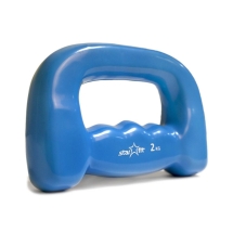 Гантель виниловая DB-103 2 кг, синяя