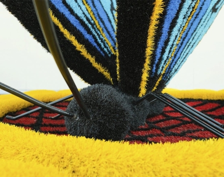 Топиари композиция Подсолнух с бабочкой Морфо - газон Eco, фото 5