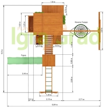 Детская площадка IgraGrad Клубный домик Макси Детская площадка IgraGrad Клубный домик Макси