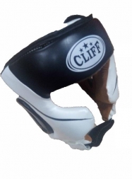 Шлем боксерский CLIFF ULI-5007 закрытый (FLEX) бело-черный р.M
