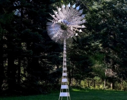 Скульптура из нержавеющей стали Квант Увеличенный размер, трубчатое основание из обычной стали, фото 2