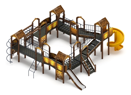 Остров детства (ЭКО) - ДИК 2.01.8.02-02.И1 - Игровой комплекс H=1200 H=2000, фото 3