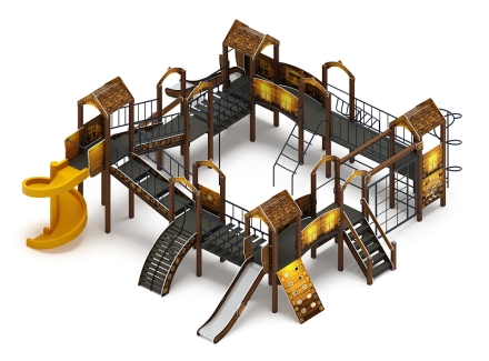 Остров детства (ЭКО) - ДИК 2.01.8.02-02.И1 - Игровой комплекс H=1200 H=2000, фото 1