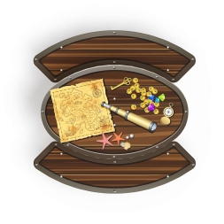 Столик детский круглый (Сокровища) - МФ 31.01.02-02 - Игра, фото 2