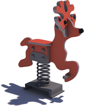 Качалка на пружине КНП-051 для детской площадки, фото 1