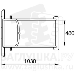 Горка из нержавеющей стали размером 1030х480 мм, фото 4