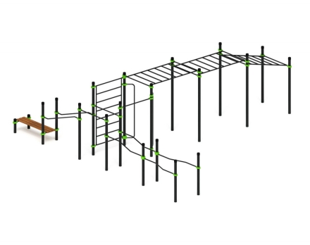 Спортивный комплекс ЛОВ 19, стойки 108 мм, фото 3