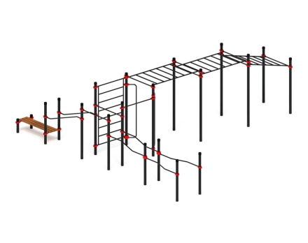 Спортивный комплекс ЛОВ 19, стойки 108 мм, фото 1