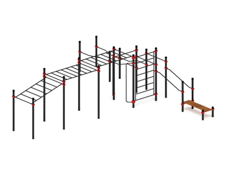 Спортивный комплекс ЛОВ 19, стойки 108 мм, фото 5