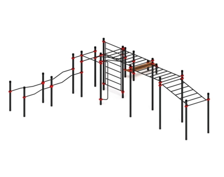 Спортивный комплекс ЛОВ 19, стойки 108 мм, фото 6
