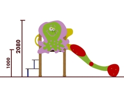Горка Медуза 08023 H=1000 для детской площадки, фото 3