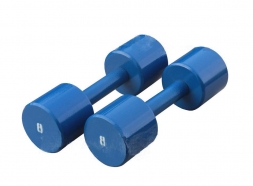  Гантель «ProfiGym» неразборная с полимерным покрытием, 8 кг  ГНП-8