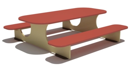 Детский игровой стол Солнышко тип 3 для игровой площадки, фото 1