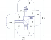 Игровой комплекc с ламинированным полом ИК-09