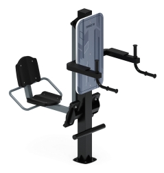 Жим ногами+Брусья (серый) - Уличный тренажер - СТ 023-13, фото 1