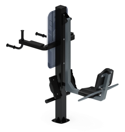 Жим ногами+Брусья (серый) - Уличный тренажер - СТ 023-13, фото 2