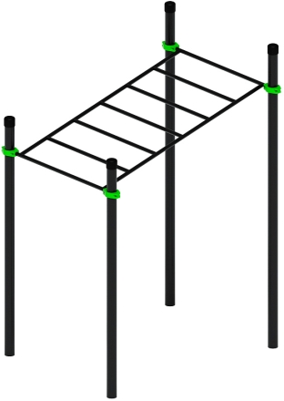 Воркаут ЛОВ 108 зеленый ВТ 102.07-02, фото 2