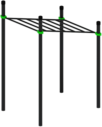 Воркаут ЛОВ 108 зеленый ВТ 102.07-02, фото 4