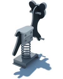 Качалка на пружине КНП-050 для детской площадки, фото 2