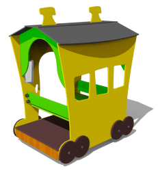 Игровой комплекс Вагон №2 ВСТ 1122 для детской площадки, фото 1 Игровой комплекс Вагон №2 ВСТ 1122 для детской площадки, фото 1