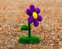 Топиари цветок, h=155 см, цвет на выбор - газон Eco + Deluxe