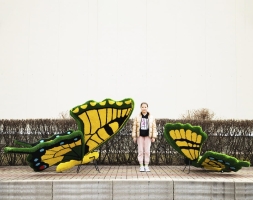 Топиари композиция бабочки Барбариска и Искорка - газон Eco, фото 2