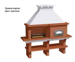 Печь Аристократ 760 Прямоугольный кирпич красный, фото 3