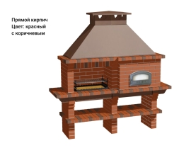 Печь Аристократ 760 Прямоугольный кирпич красный, фото 6