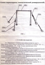 Перекладина гимнастическая универсальная (стандарт)