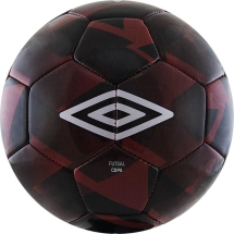 Мяч футзальный любительский &quot;UMBRO Futsal Copa&quot;,р.4, бордово-черно-белый