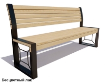Скамейка уличная Бавария, Лиственница 1,5 м 
